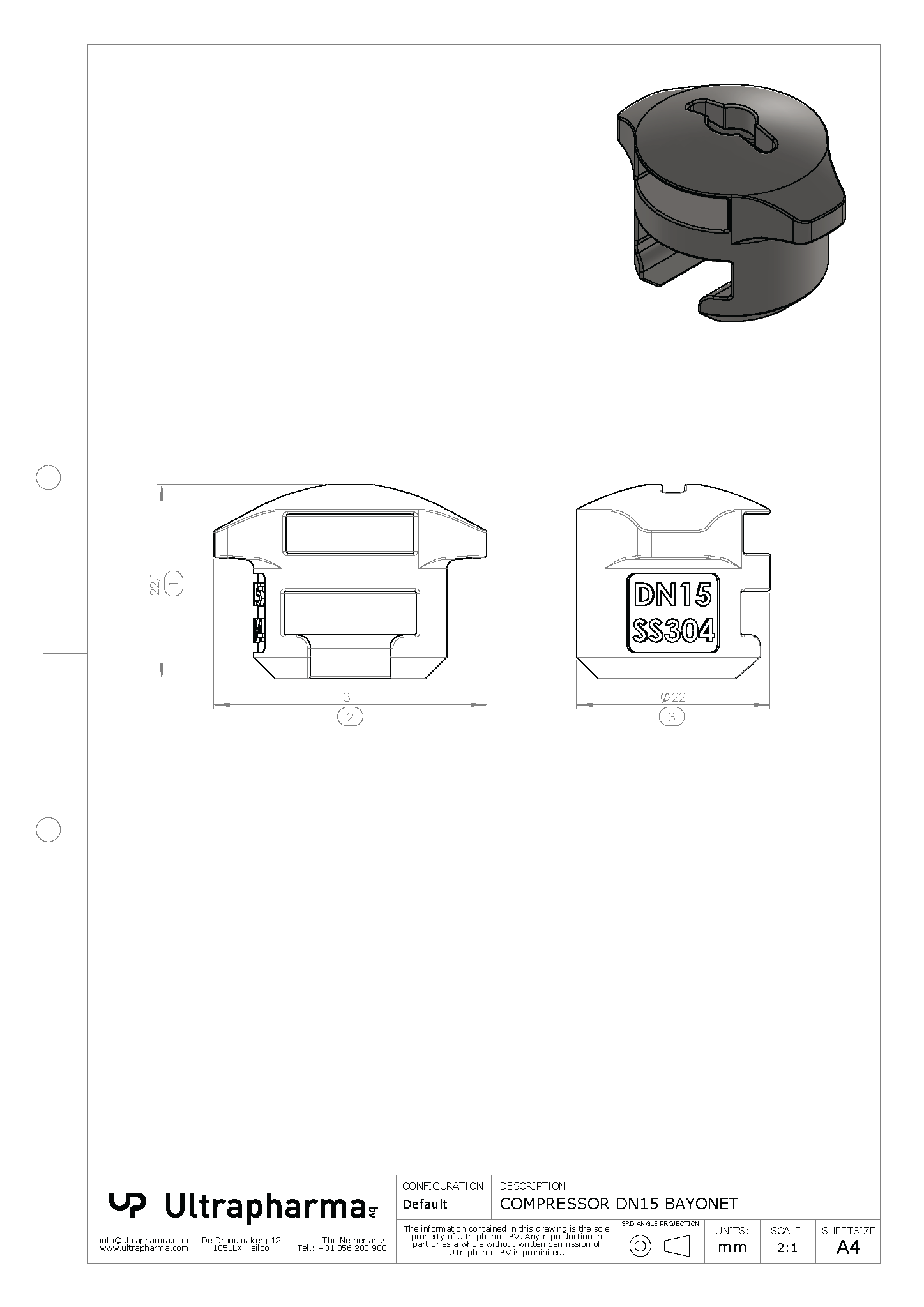 DN15 BAYONET Compressor