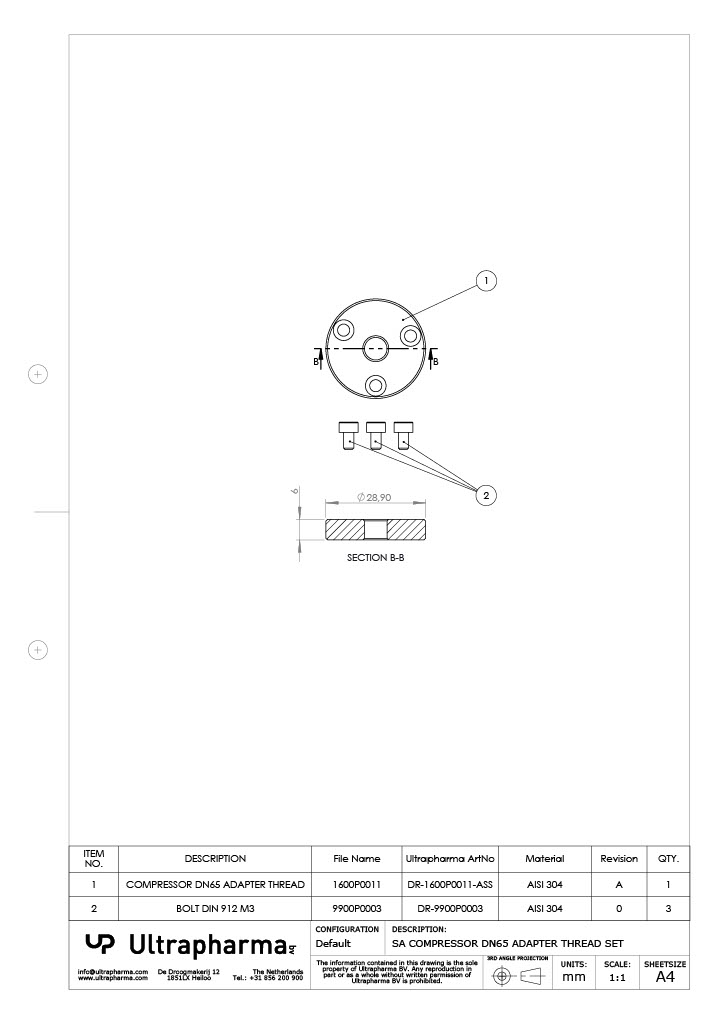 DN65 THREAD Adapter